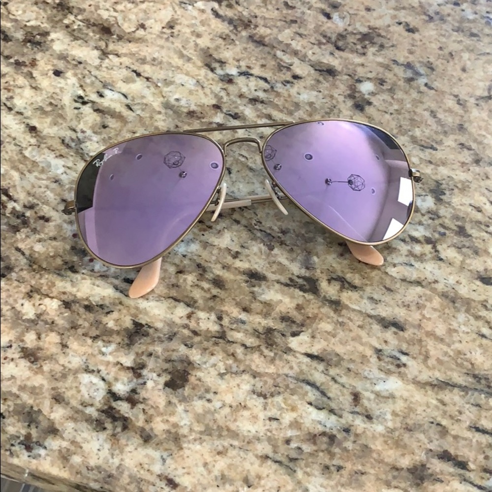Ray Ban - purple polarized aviators